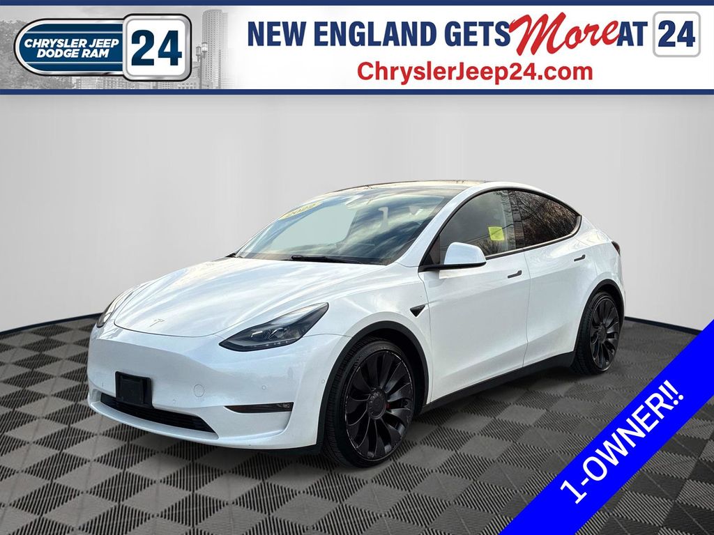 Pearl White Multi-Coat 2022 Tesla Model Y Performance AWD SUV / Crossover All-Wheel Drive 1-Speed Automatic