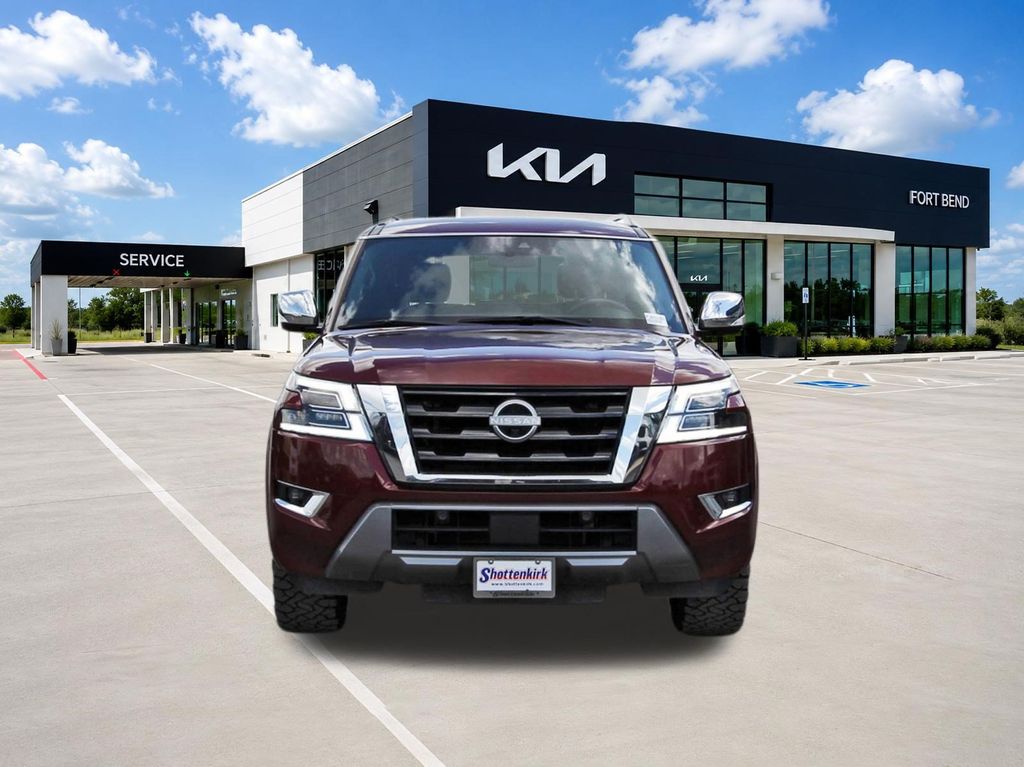 2021 Nissan Armada Platinum Red at Parkway Family Mazda
