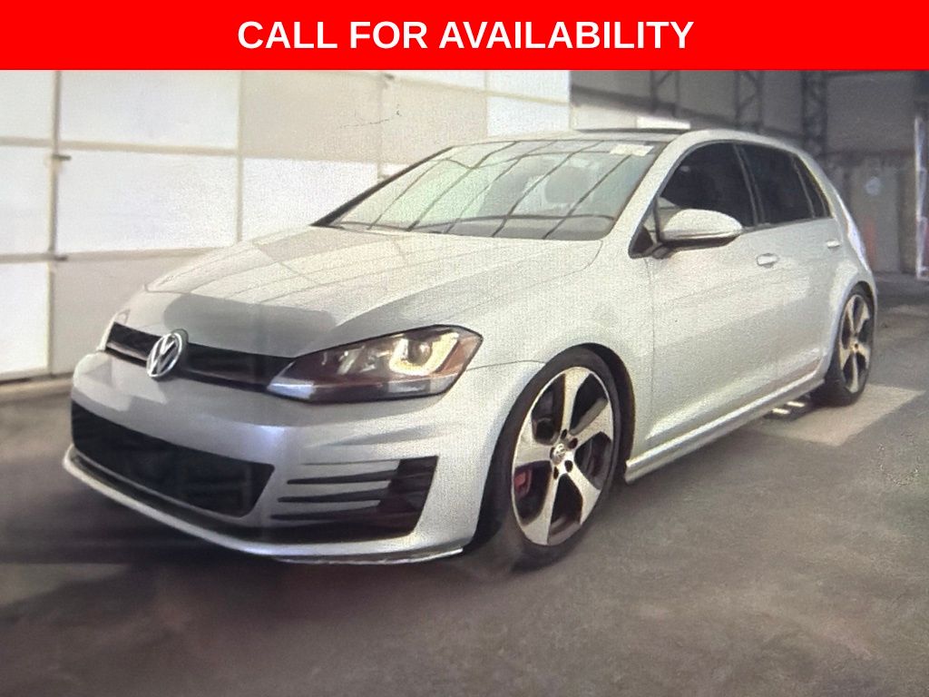 Reflex Silver Metallic 2017 Volkswagen Golf GTI Hatchback Front-Wheel Drive 6-Speed Dual Clutch