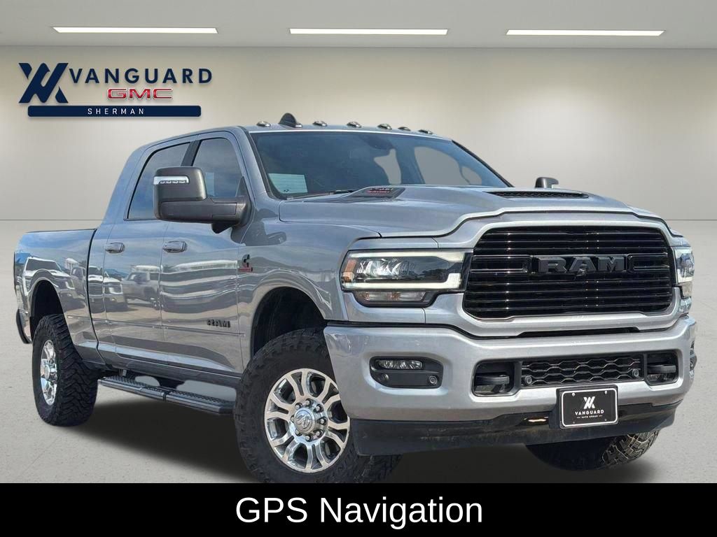 Billet Silver Metallic Clearcoat 2024 RAM 2500 Laramie Mega Cab 4WD Pickup Truck Four-Wheel Drive 6-Speed Automatic