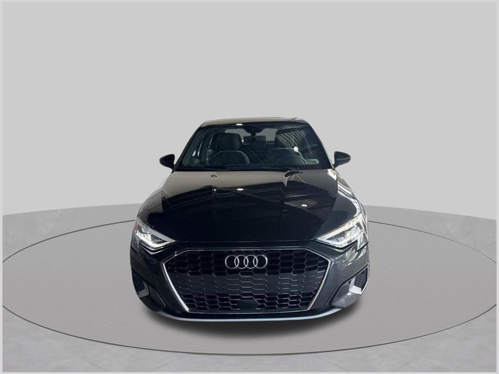 White 2024 Audi A3 Sedan Front-Wheel Drive 7-Speed Automatic