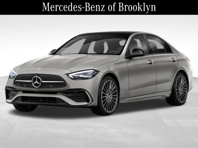 Starling Blue Metallic 2022 Mercedes-Benz C-Class Sedan All-Wheel Drive 9-Speed Automatic