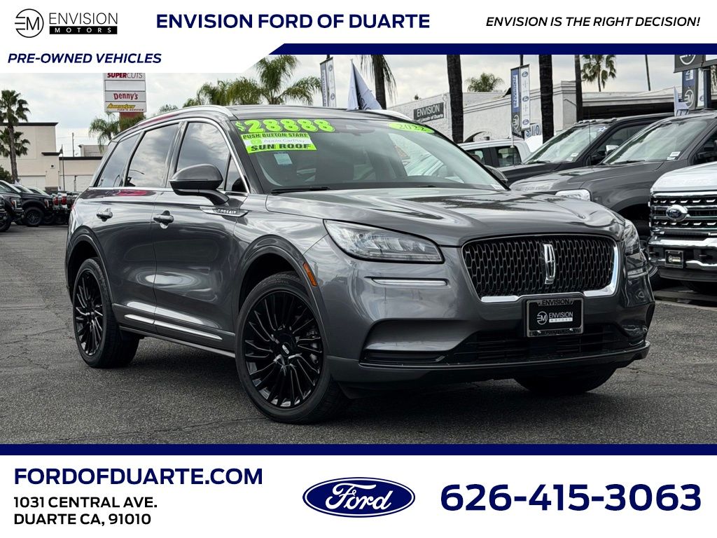 Asher Gray Metallic Clearcoat 2022 Lincoln Corsair Reserve FWD SUV / Crossover Front-Wheel Drive 8-Speed Automatic