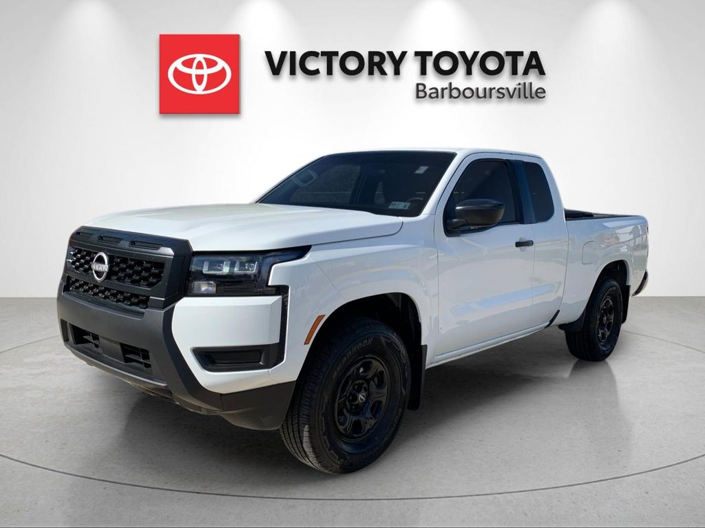 Glacier White 2026 Nissan Frontier S King Cab 4WD Pickup Truck Four-Wheel Drive 9-Speed Automatic Overdrive