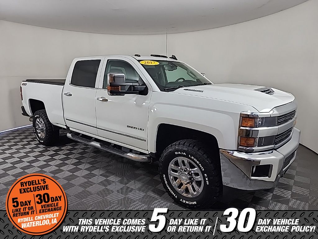 Summit White 2017 Chevrolet Silverado 2500HD LTZ Crew Cab 4WD Pickup Truck Four-Wheel Drive 6-Speed Automatic