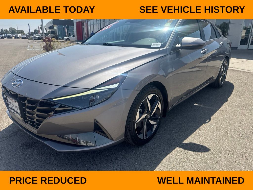 Fluid Metal 2023 Hyundai Elantra Hybrid Sedan Front-Wheel Drive 6-Speed Dual Clutch