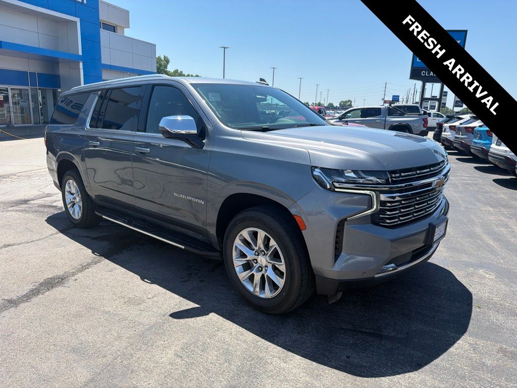 Gray (Satin Steel Metallic) 2022 Chevrolet Suburban Premier 4WD SUV / Crossover Four-Wheel Drive