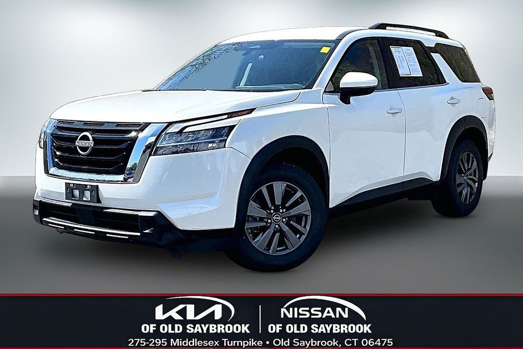 Pearl White Tricoat 2022 Nissan Pathfinder SUV / Crossover All-Wheel Drive 9-Speed Automatic