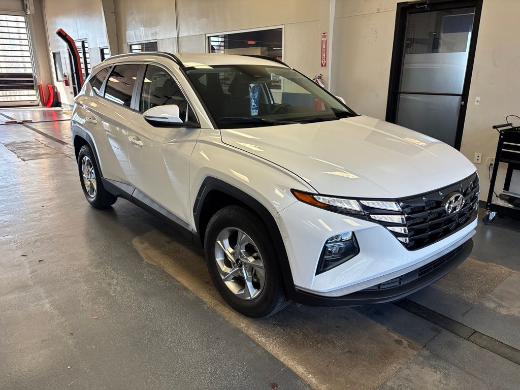 Serenity White Pearl 2023 Hyundai Tucson SUV / Crossover All-Wheel Drive 8-Speed Automatic