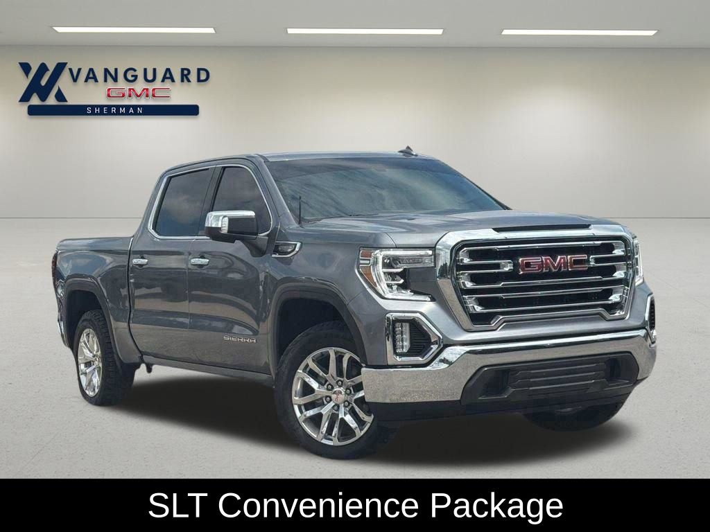 Gray (Satin Steel Metallic) 2022 GMC Sierra 1500 Limited SLT Crew Cab RWD Pickup Truck 4X2 8-Speed Automatic