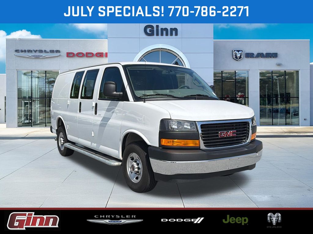 Summit White 2024 GMC Savana Cargo Van Rear-Wheel Drive 8-Speed Automatic Overdrive