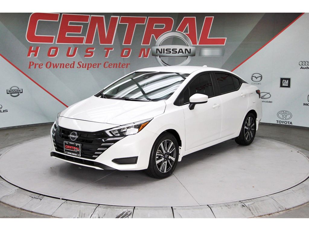 2025 Nissan Versa 1.6 SV White at Baytown Hyundai