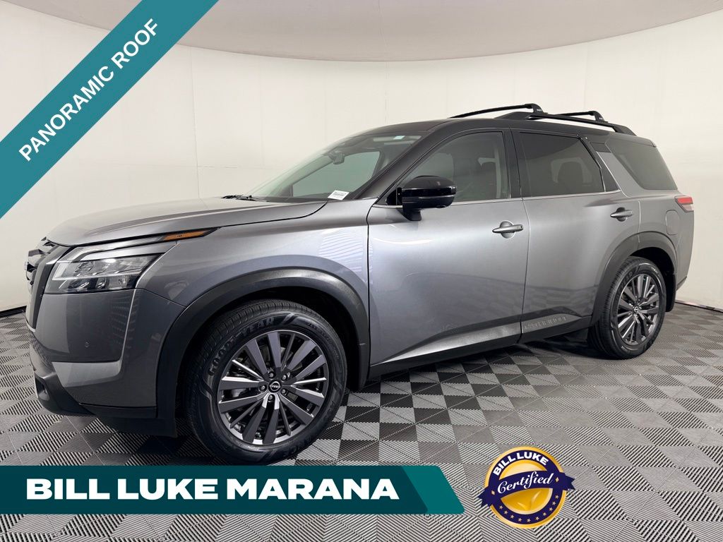Gun Metallic/Super Black 2023 Nissan Pathfinder SUV / Crossover Front-Wheel Drive 9-Speed Automatic
