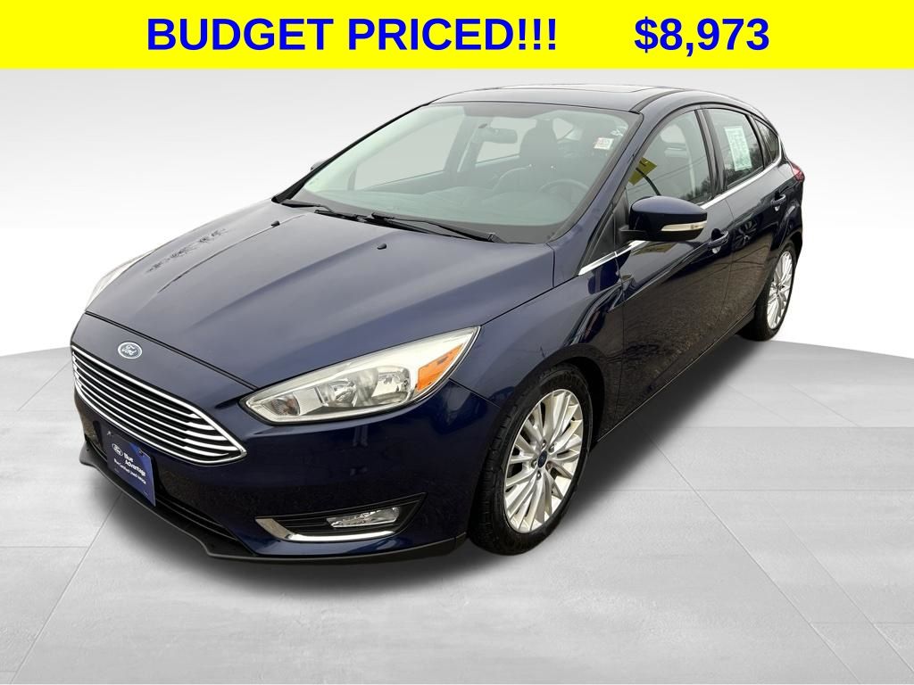 Kona Blue 2016 Ford Focus Titanium Hatchback Hatchback Front-Wheel Drive 6-Speed Automatic
