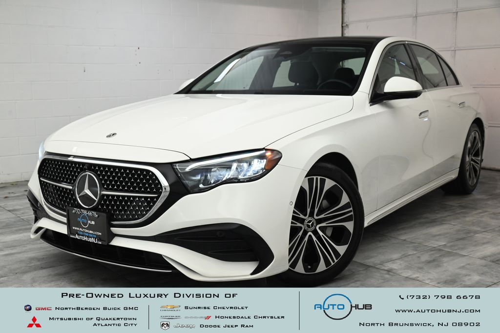 Polar White 2025 Mercedes-Benz E-Class E 350 4MATIC Sedan All-Wheel Drive 9-Speed Automatic