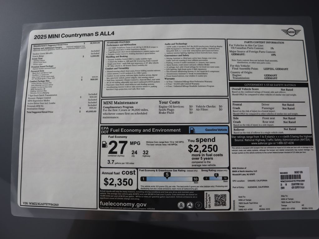 2025 MINI Cooper Countryman Base 9