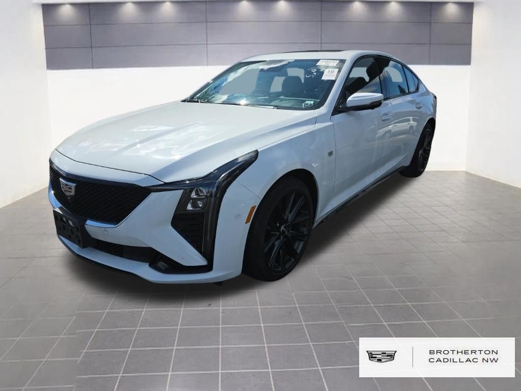 Summit White 2025 Cadillac CT5 Sport AWD Sedan All-Wheel Drive Automatic