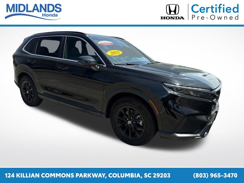 Black 2025 Honda CR-V Hybrid Sport-L FWD SUV / Crossover Front-Wheel Drive Continuously Variable Transmission