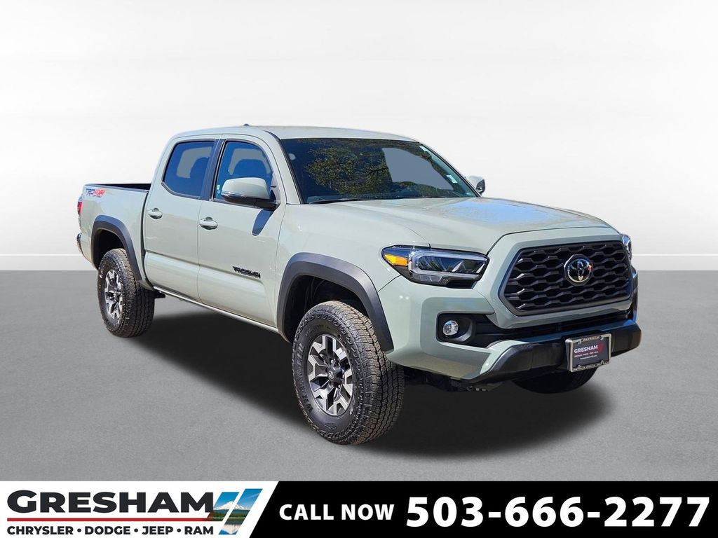 Lunar Rock 2023 Toyota Tacoma TRD Off Road Double Cab 4WD Pickup Truck Four-Wheel Drive 6-Speed Automatic