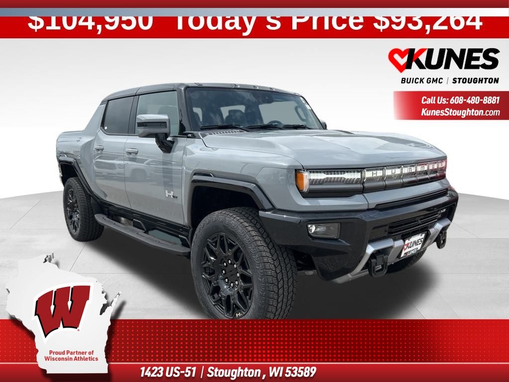 Meteorite Metallic (Grey) 2025 GMC Hummer EV Pickup Pickup Truck All-Wheel Drive 1-Speed Automatic