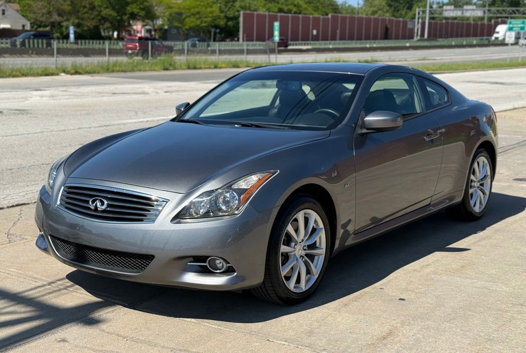 Gray (Graphite Shadow) 2014 INFINITI Q60 Premium Coupe AWD Coupe 7-Speed Automatic