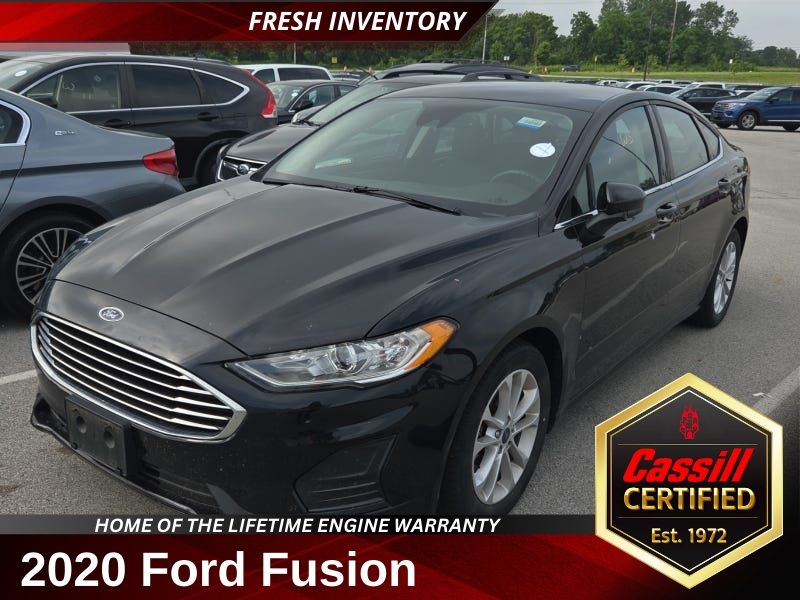 Black Metallic 2020 Ford Fusion Sedan Front-Wheel Drive 6-Speed Automatic