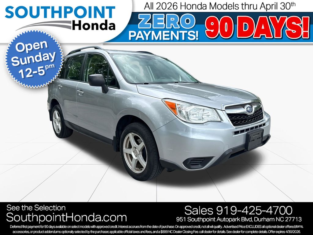 Ice Silver Metallic 2016 Subaru Forester 2.5i SUV / Crossover All-Wheel Drive Continuously Variable Transmission