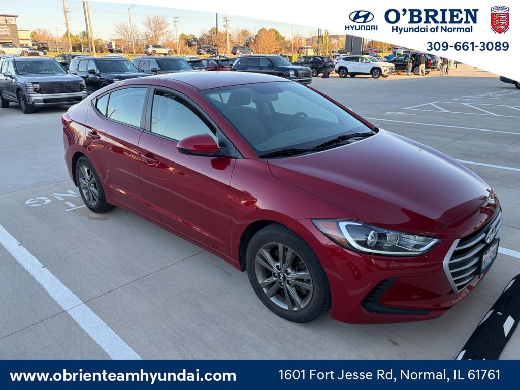 Scarlet Red 2017 Hyundai Elantra SE FWD Sedan Front-Wheel Drive 6-Speed Automatic