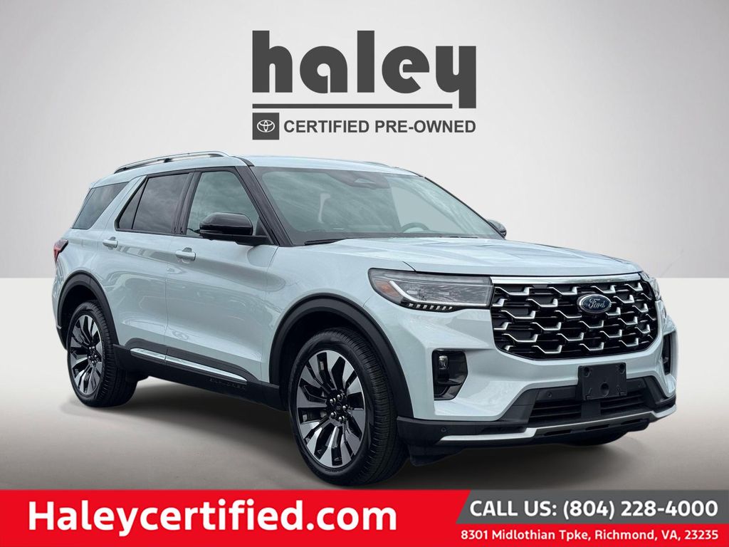 White Metallic 2026 Ford Explorer SUV / Crossover All-Wheel Drive Automatic