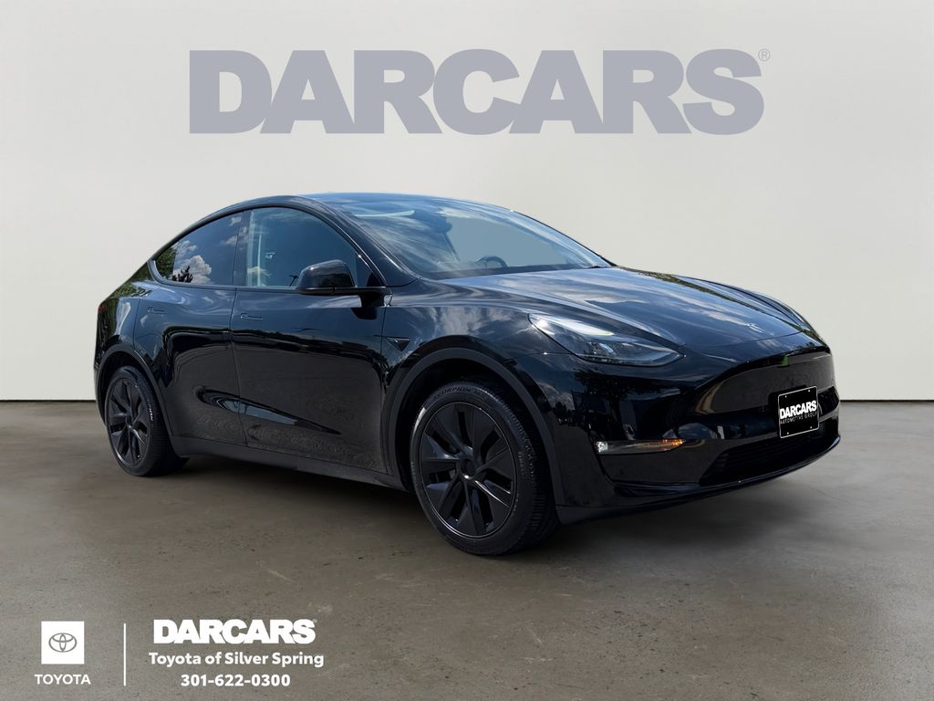 Black 2025 Tesla Model Y SUV / Crossover All-Wheel Drive 1-Speed Automatic