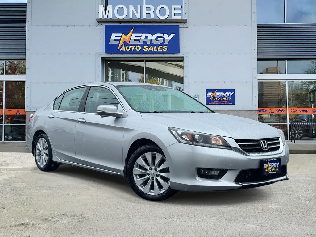 Alabaster Silver Metallic 2014 Honda Accord EX-L Sedan Front-Wheel Drive Continuously Variable Transmission