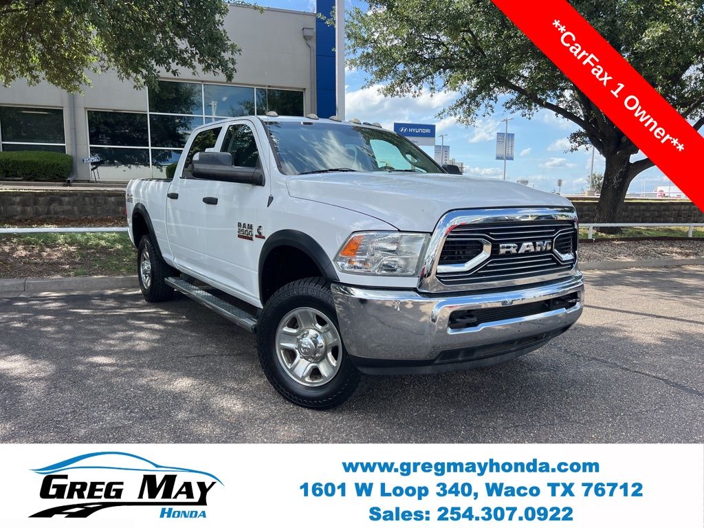 Bright White Clearcoat 2018 RAM 2500 Tradesman Crew Cab 4WD Pickup Truck Four-Wheel Drive 6-Speed Automatic