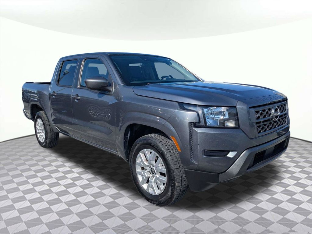 Gray (Gun Metallic) 2022 Nissan Frontier Pickup Truck 4X2 9-Speed Automatic