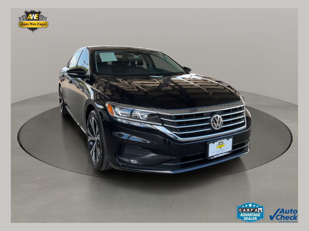 Black 2021 Volkswagen Passat 2.0T SE FWD Sedan Front-Wheel Drive 6-Speed Automatic