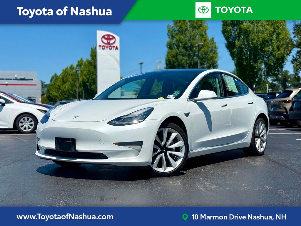 Pearl White Multi-Coat 2020 Tesla Model 3 Sedan All-Wheel Drive 1-Speed Automatic
