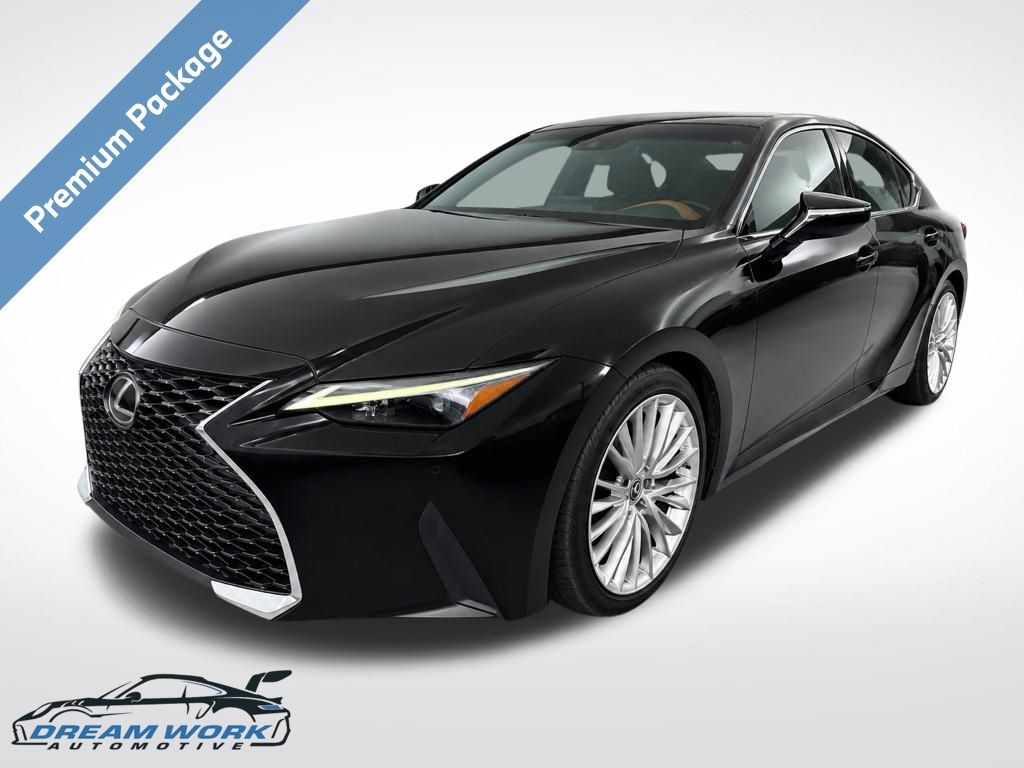 Black (Caviar) 2022 Lexus IS Sedan Rear-Wheel Drive 8-Speed Automatic