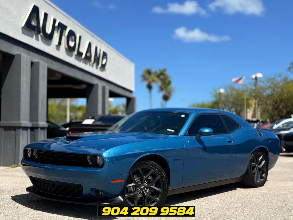 Blue (Frostbite) 2021 Dodge Challenger R/T RWD Coupe Rear-Wheel Drive 8-Speed Automatic