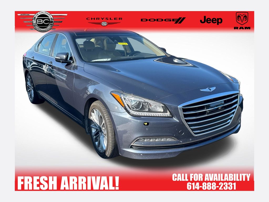 Blue Metallic 2017 Genesis G80 Sedan Rear-Wheel Drive 8-Speed Automatic