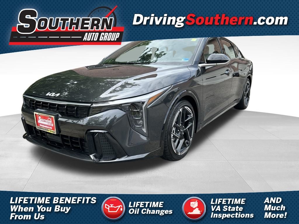 Interstellar Gray 2025 Kia K4 Sedan Front-Wheel Drive Continuously Variable Transmission