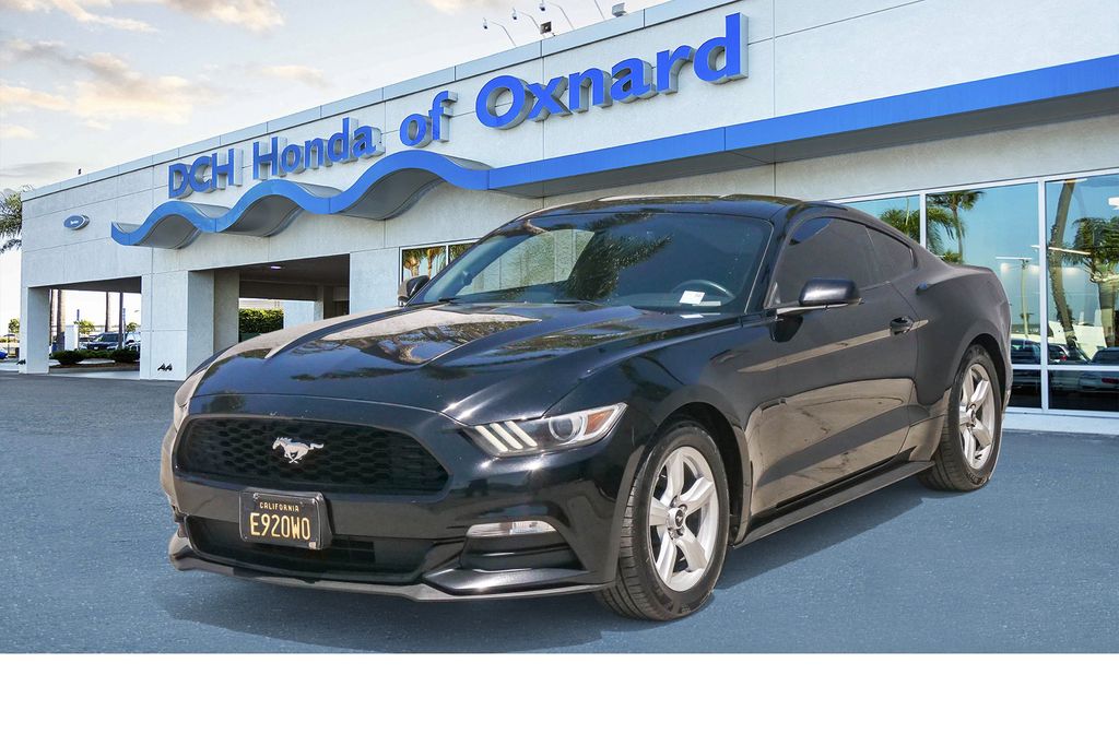 Shadow Black 2016 Ford Mustang V6 Coupe RWD Coupe Rear-Wheel Drive 6-Speed Automatic