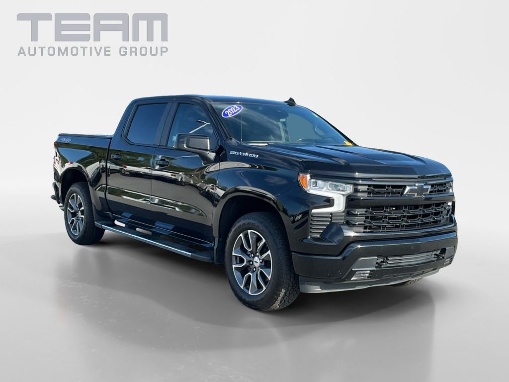 Black 2023 Chevrolet Silverado 1500 Pickup Truck Four-Wheel Drive Automatic