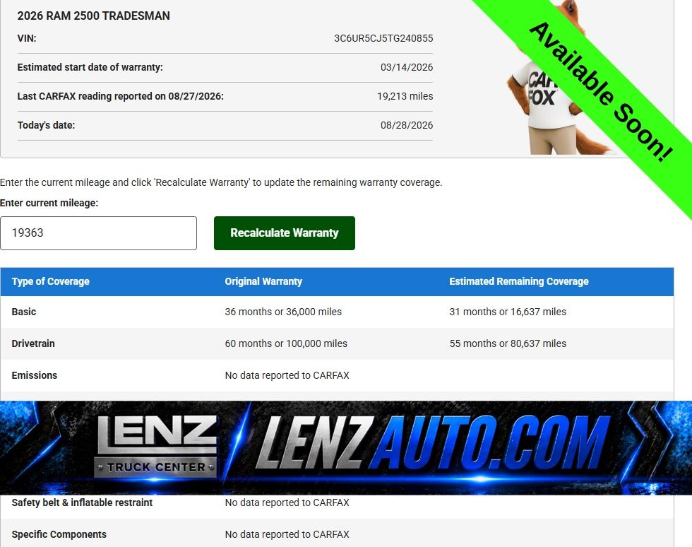 2026 RAM 2500 Tradesman Crew Cab 4WD