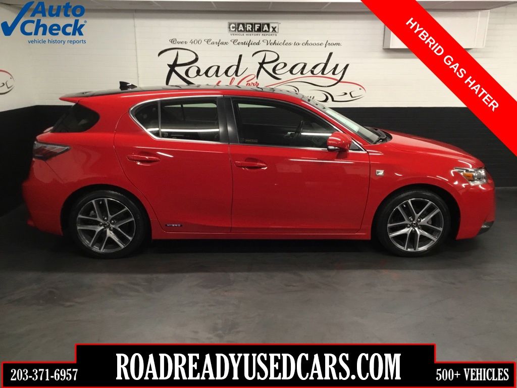 Redline w/Black Roof 2015 Lexus CT Hybrid Wagon Front-Wheel Drive Continuously Variable Transmission
