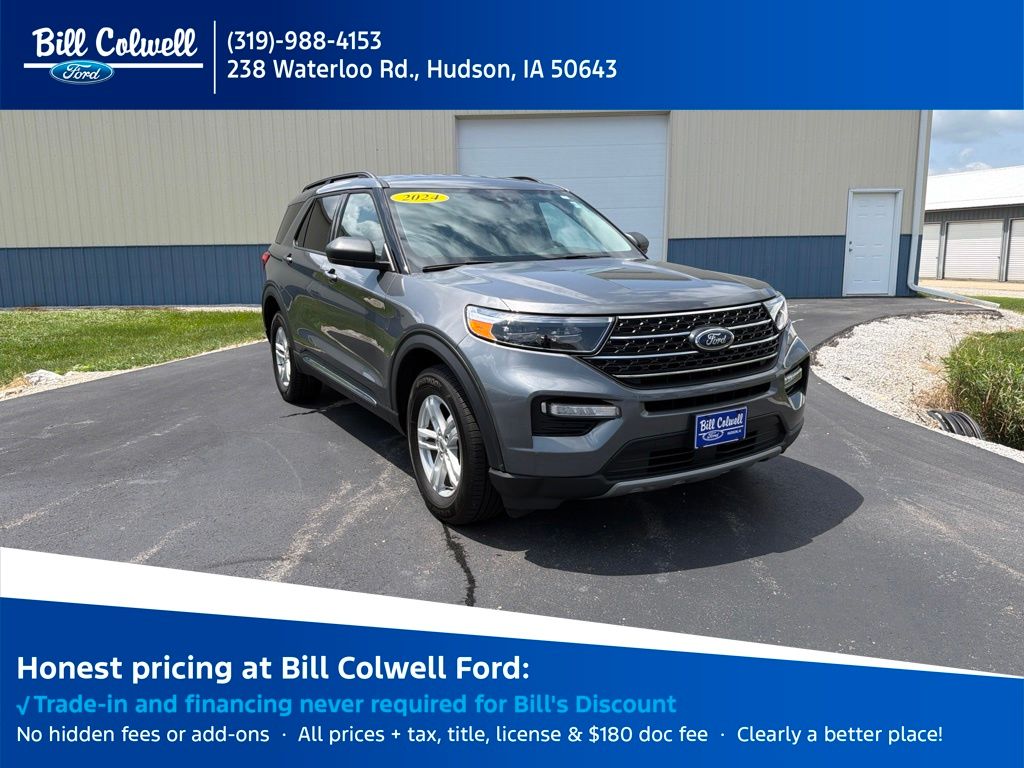 Carbonized Gray Metallic 2024 Ford Explorer SUV / Crossover All-Wheel Drive Automatic