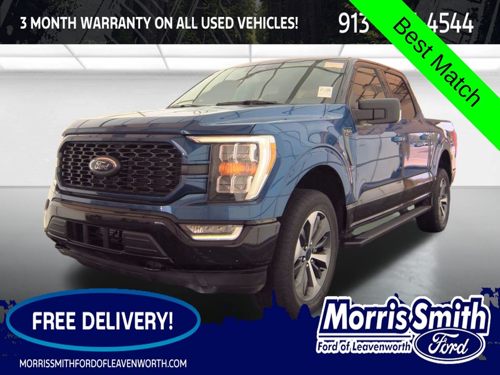 Atlas Blue Metallic 2023 Ford F-150 Pickup Truck Four-Wheel Drive Automatic