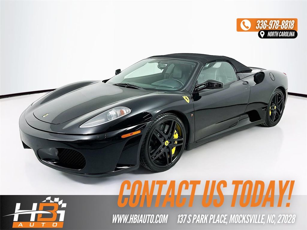 Black 2008 Ferrari F430 Spider 2 Dr Spider Convertible Rear-Wheel Drive Automatic