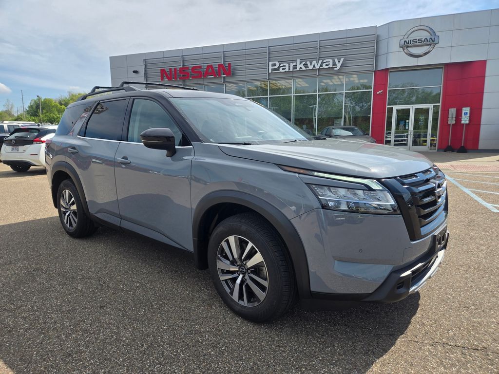 Solid Gray/Super Black 2023 Nissan Pathfinder SUV / Crossover All-Wheel Drive 9-Speed Automatic
