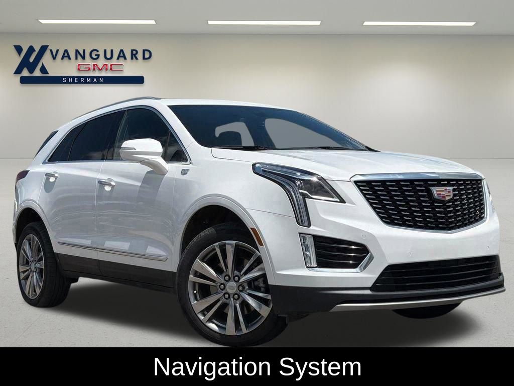 Crystal White 2024 Cadillac XT5 Premium Luxury FWD SUV / Crossover Front-Wheel Drive 9-Speed Automatic