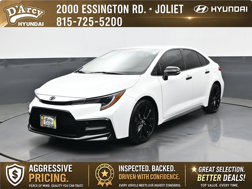 White 2022 Toyota Corolla Sedan Front-Wheel Drive Continuously Variable Transmission