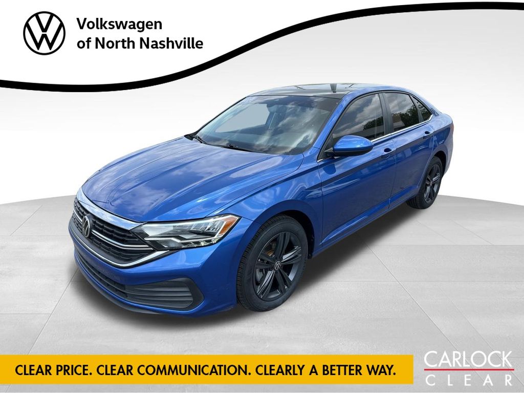 Rising Blue Metallic 2022 Volkswagen Jetta 1.5T SE FWD Sedan Front-Wheel Drive 8-Speed Automatic